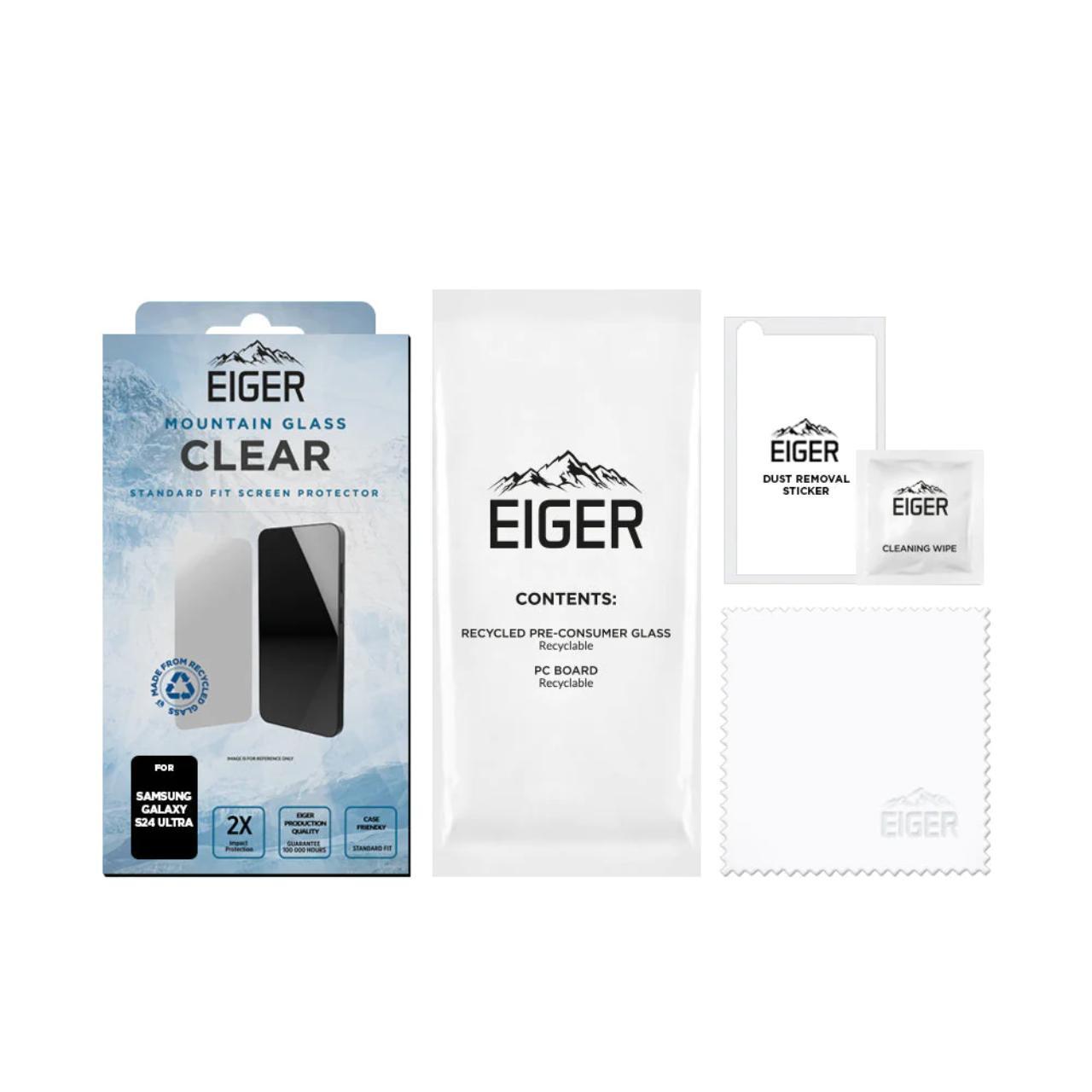 Eiger Folie Sticla Mountain Glass GRS Samsung Galaxy S24 Ultra Clear [2]