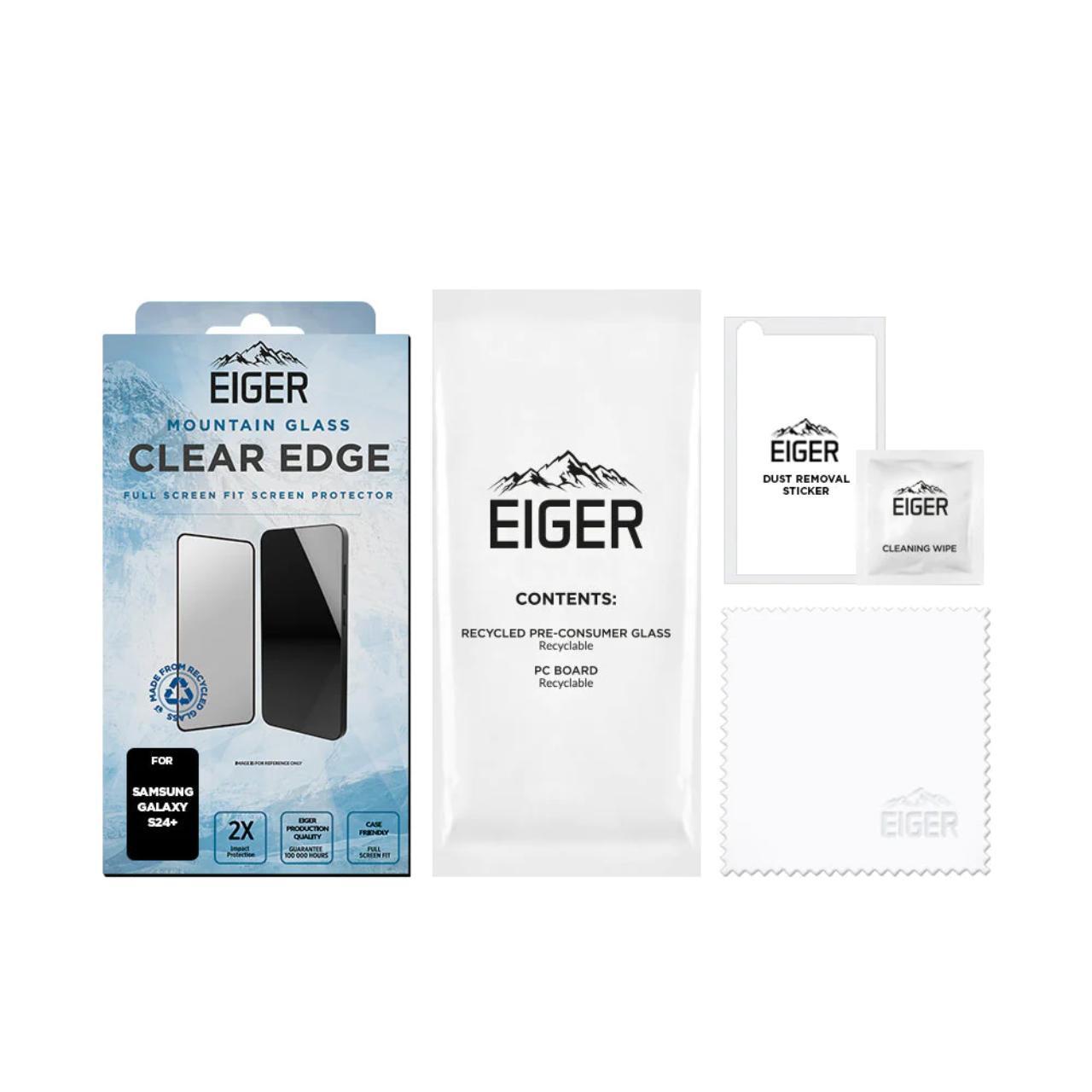 Eiger Folie Sticla 3D Mountain Glass GRS Samsung Galaxy S24 Plus Clear [2]