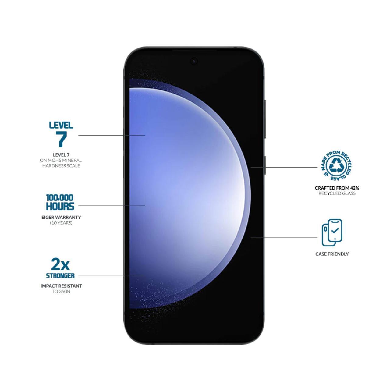 Eiger Folie Sticla 3D Mountain Glass GRS Samsung Galaxy S24 Clear [1]