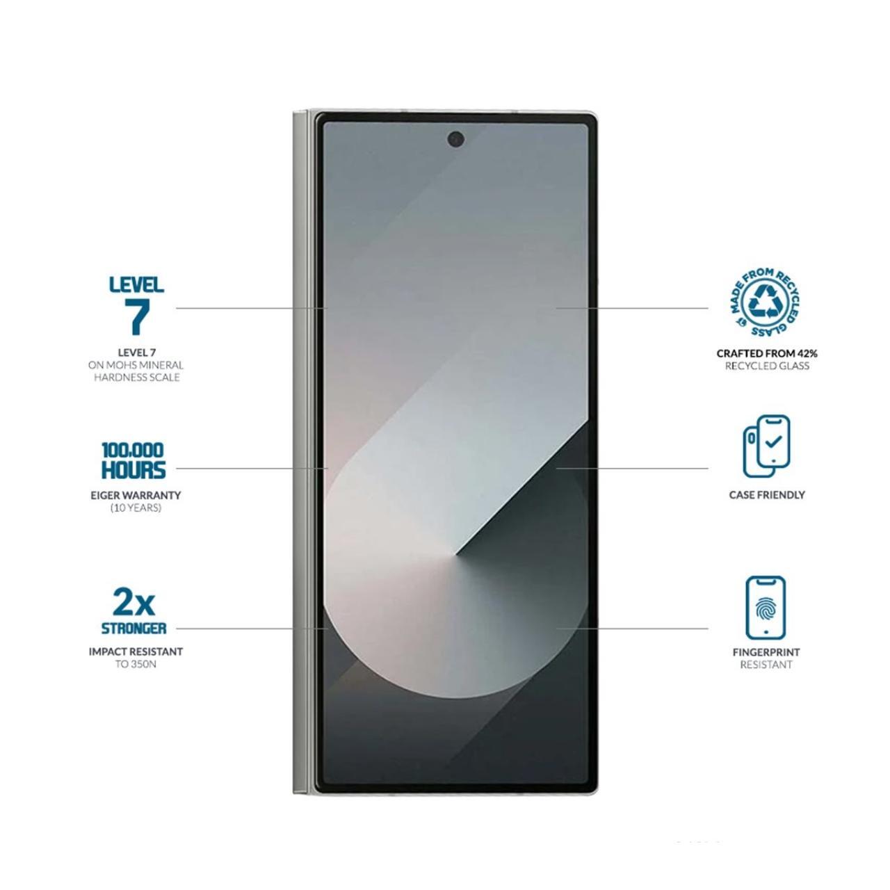 Folii Telefoane - Eiger Folie Sticla Mountain Glass GRS Samsung Galaxy Z Fold7 Clear