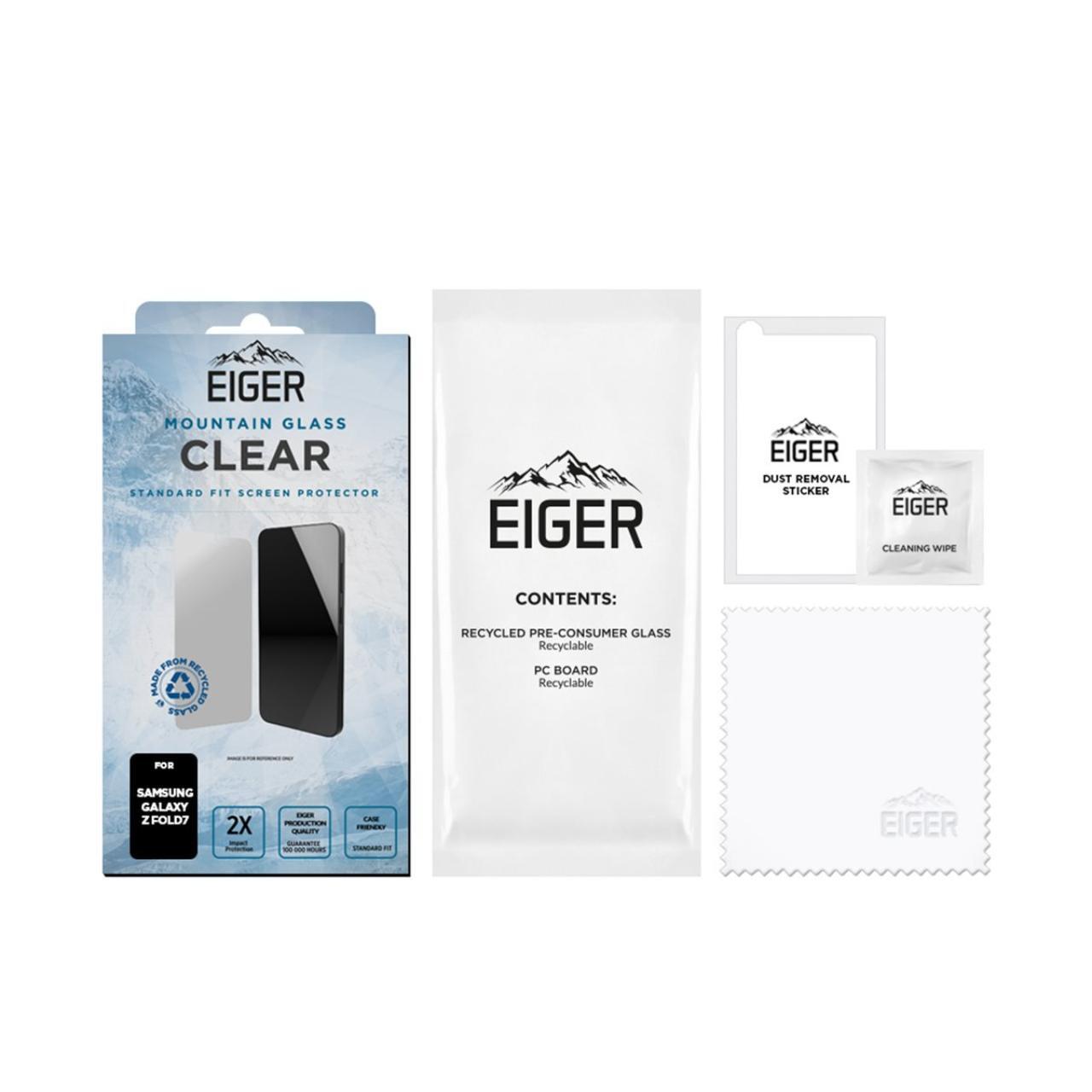 Eiger Folie Sticla Mountain Glass GRS Samsung Galaxy Z Fold7 Clear [2]