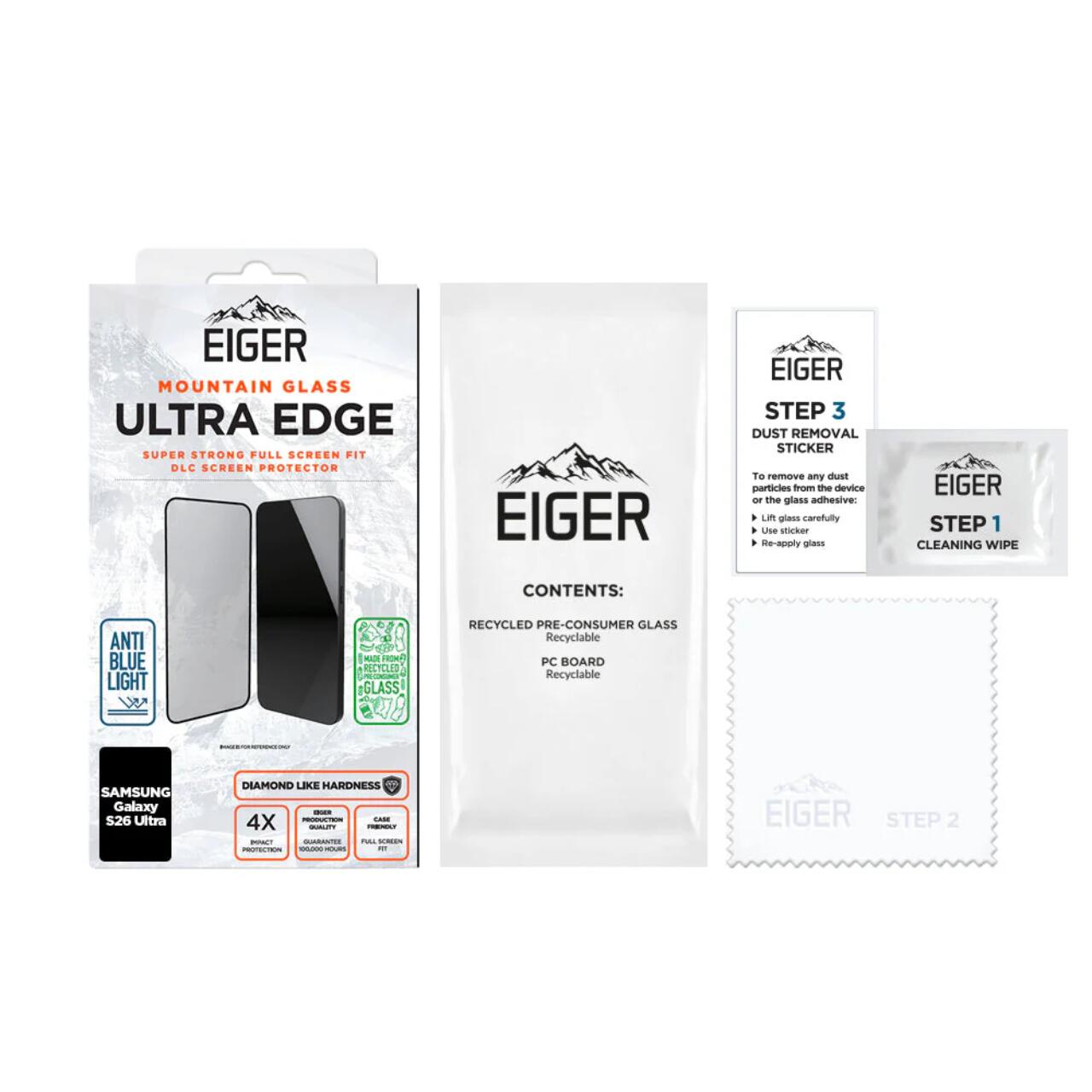 Eiger Folie Sticla Mountain Glass Ultra GRS Samsung Galaxy S26 Ultra Clear [2]
