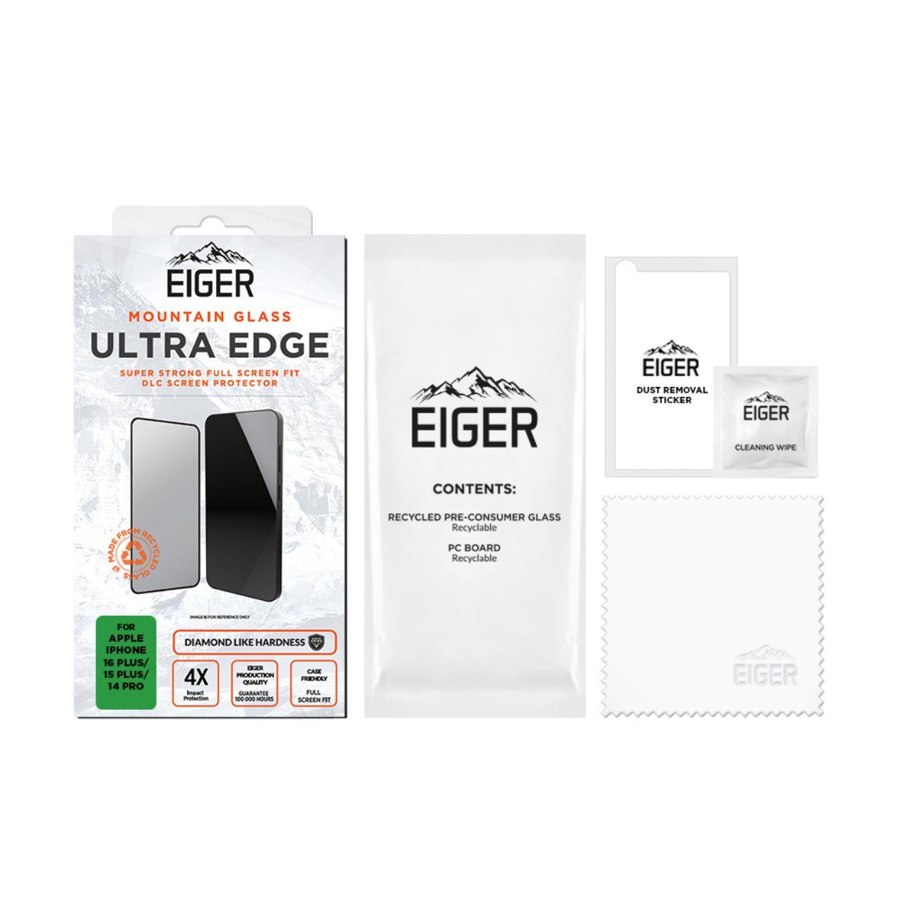 Eiger Folie Sticla Mountain Glass Ultra GRS iPhone 16 Plus / 15 Plus / 14 Pro Max Clear [2]
