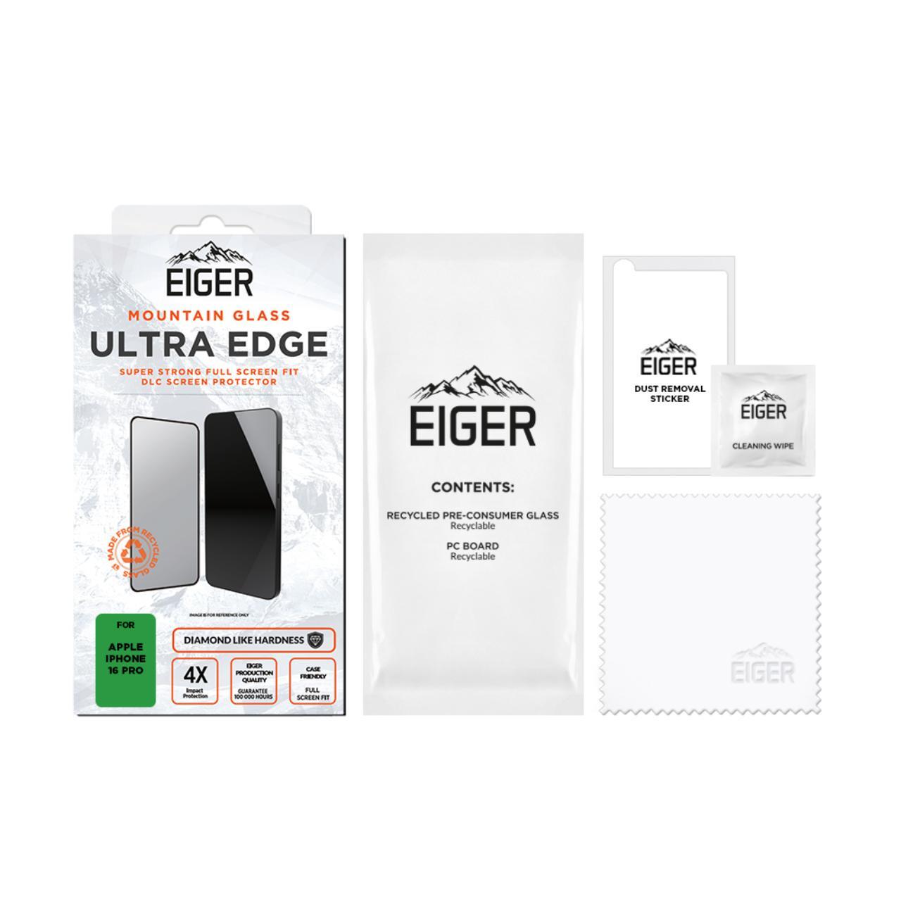 Eiger Folie Sticla Mountain Glass Ultra GRS iPhone 16 Pro Clear [2]