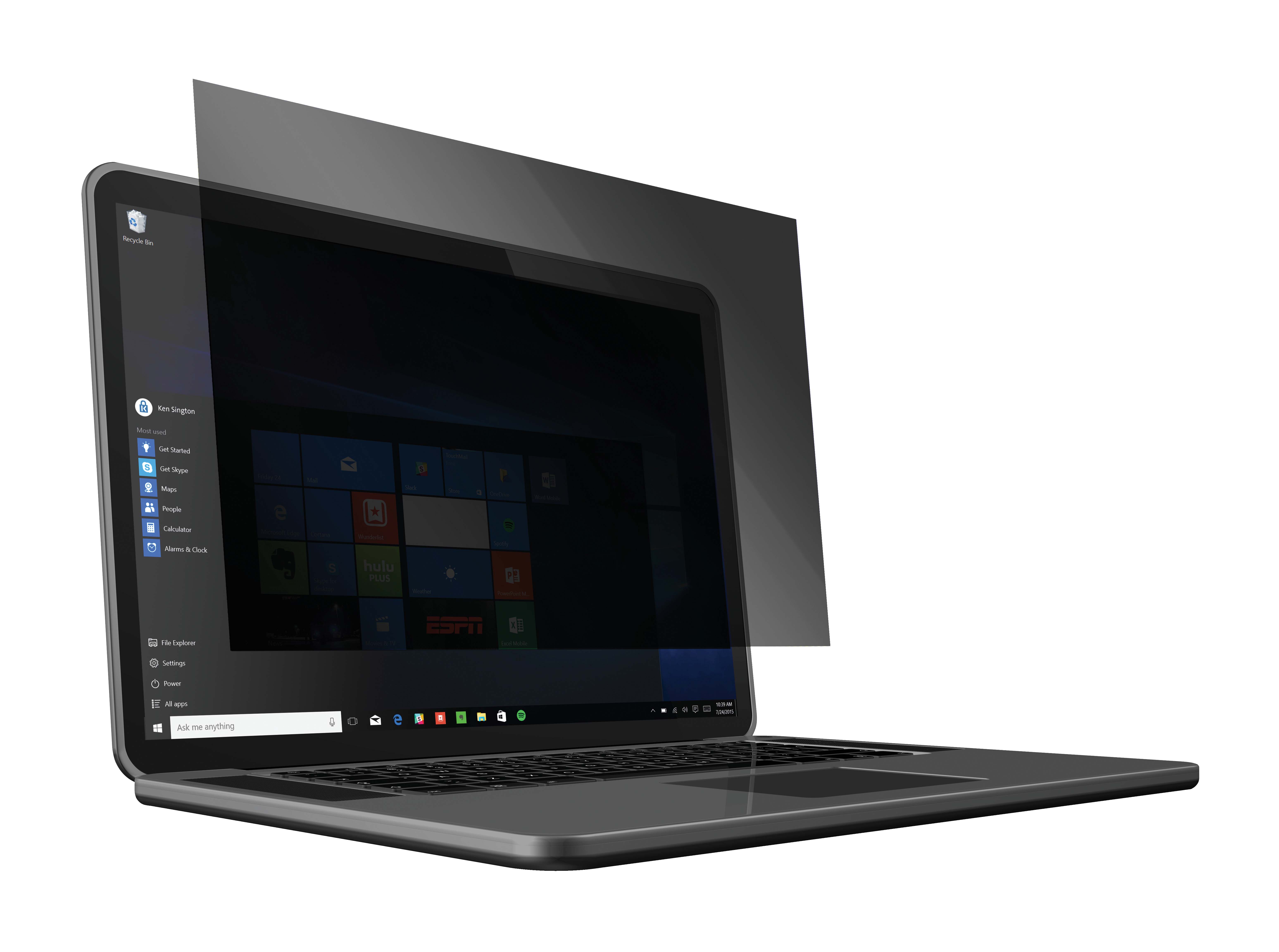Laptop, Tablete & Telefoane - Filtru confidentialitate pentru laptop 15.5" 16:10 2 zone kensington