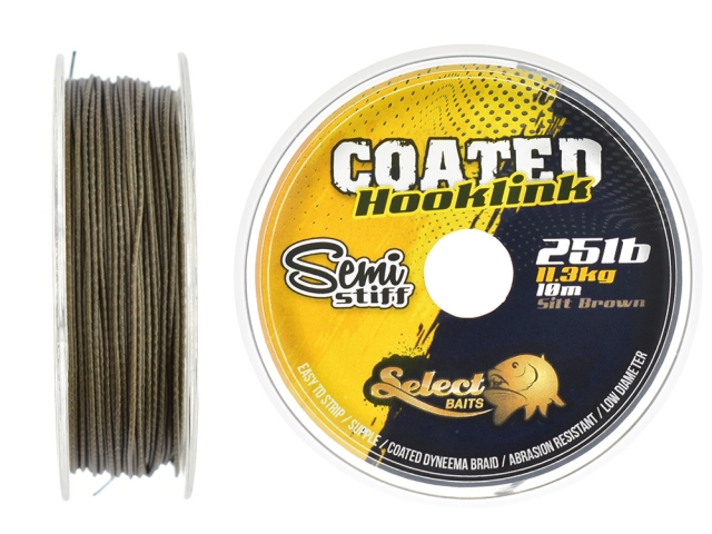 Fir - Fir textil Select Baits Coated Hooklink Semi-Stiff 25lb