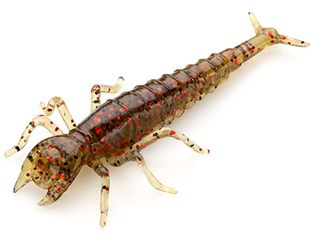 Nălucă - FishUp Diving Bug 5cm #045 Green Pumpkin Red & Black 5cm #045 Green Pumpkin Red & Black