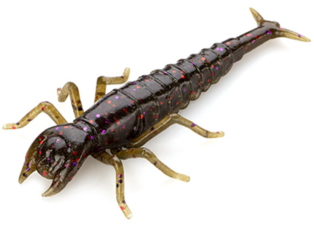 Nălucă - FishUp Diving Bug 5cm #050 Green Pumpkin Brown Red & Purple 5cm #050 Green Pumpkin Brown Red & Purple