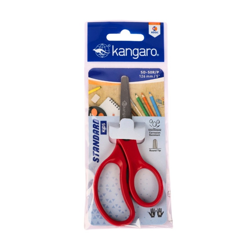 Perforatoare, Foarfeci, Cuttere - Foarfeca Kangaro SD-50R/P, 12.6cm, blister