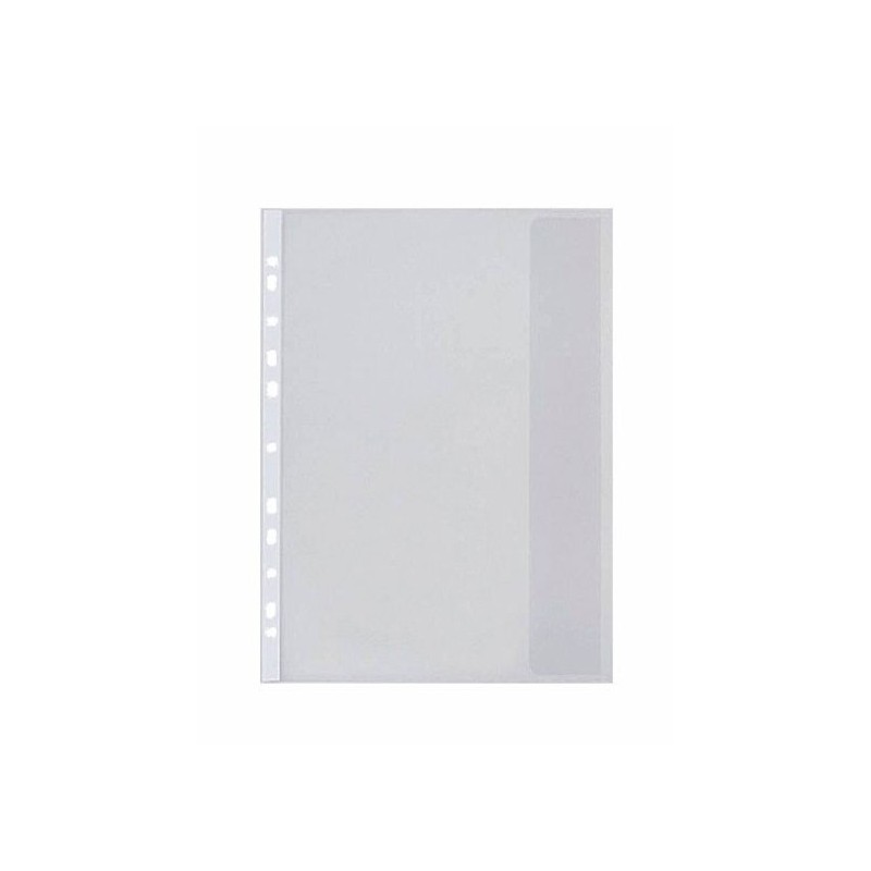 Folie de protectie Noki 4860, A4, portret, 130 microni, plastic, transparent, cu perforatii, cu clapa, set 25 buc [1]