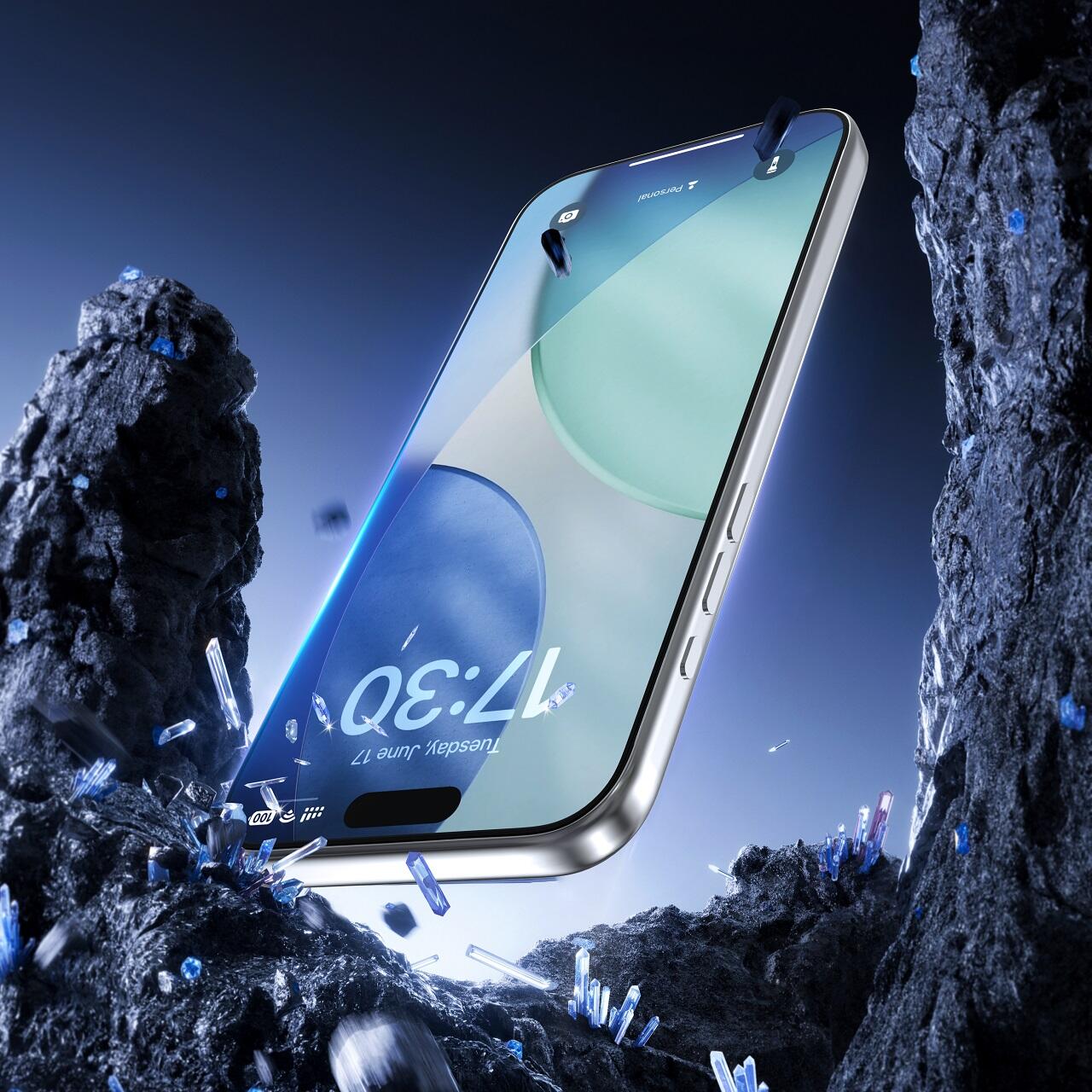Folii Telefoane - Devia Folie Sticla premium cu aplicator inclus Van Series Crystal Diamond iPhone 17