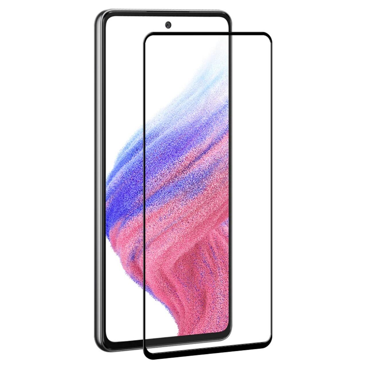 Folie Samsung Galaxy A53 5G Lemontti Sticla Full Fit Black [1]