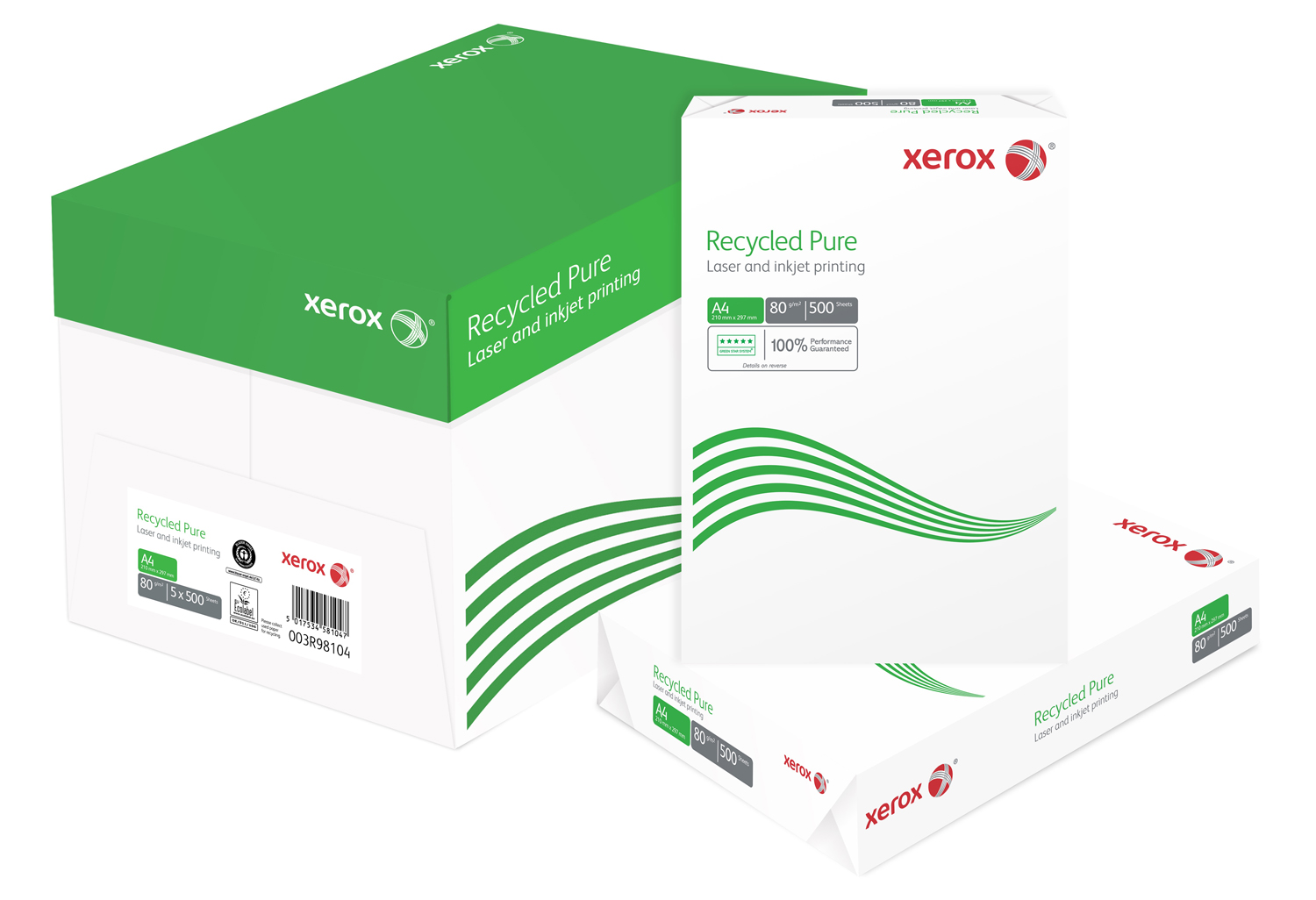 Hartie copiator a4 recycled pure 80g 500/top xerox [3]