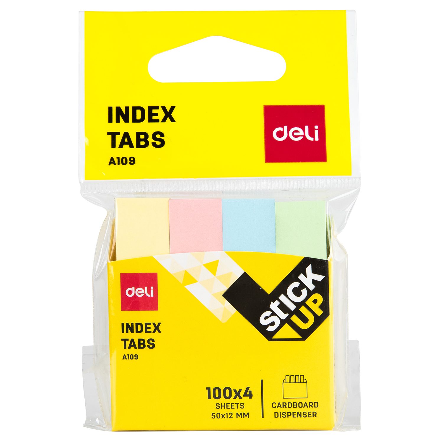 Notesuri adezive - Index adeziv hartie 12*50mm 4 culori 100 file deli