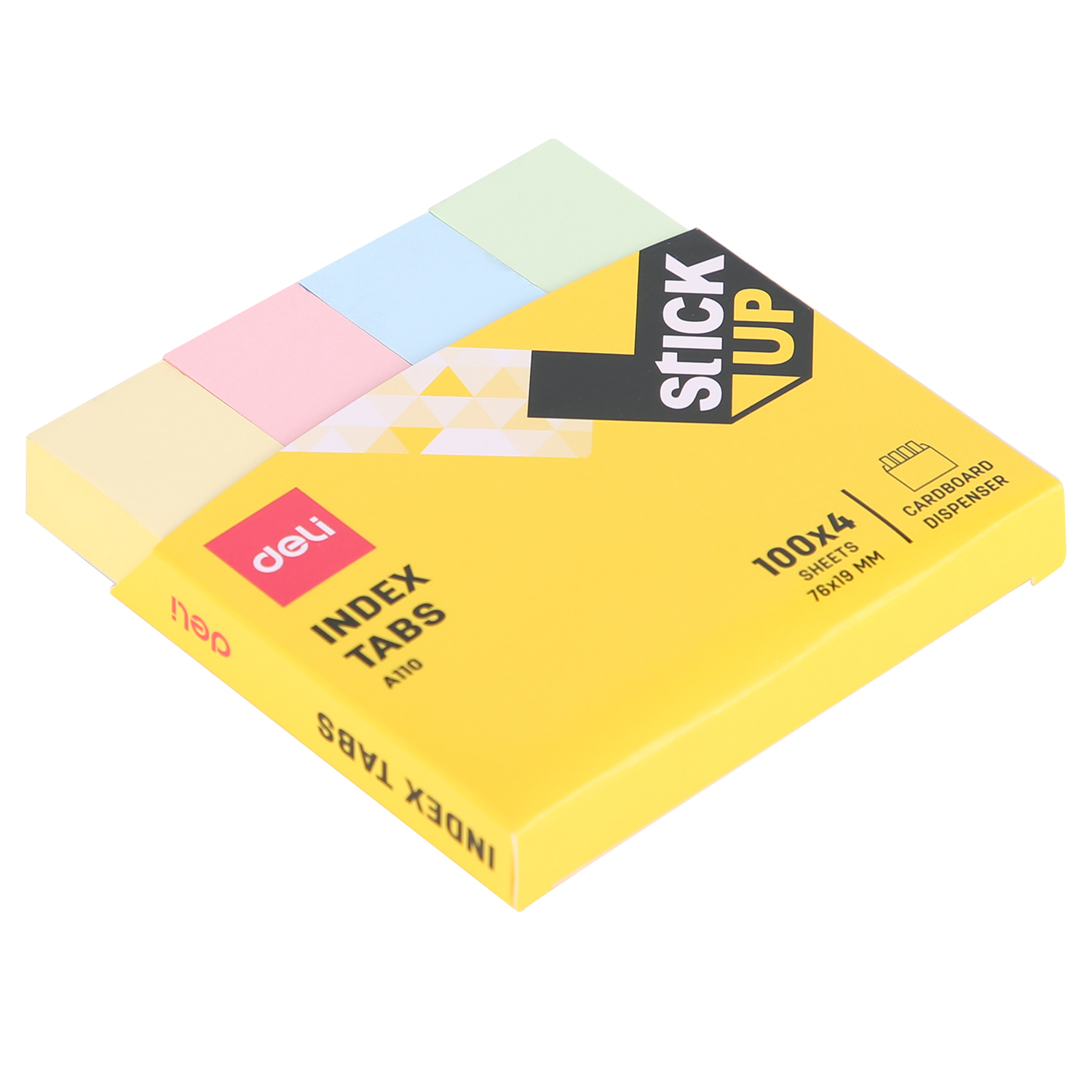 Index adeziv hartie 19*76mm 4 cul. pastel 100 file deli [2]