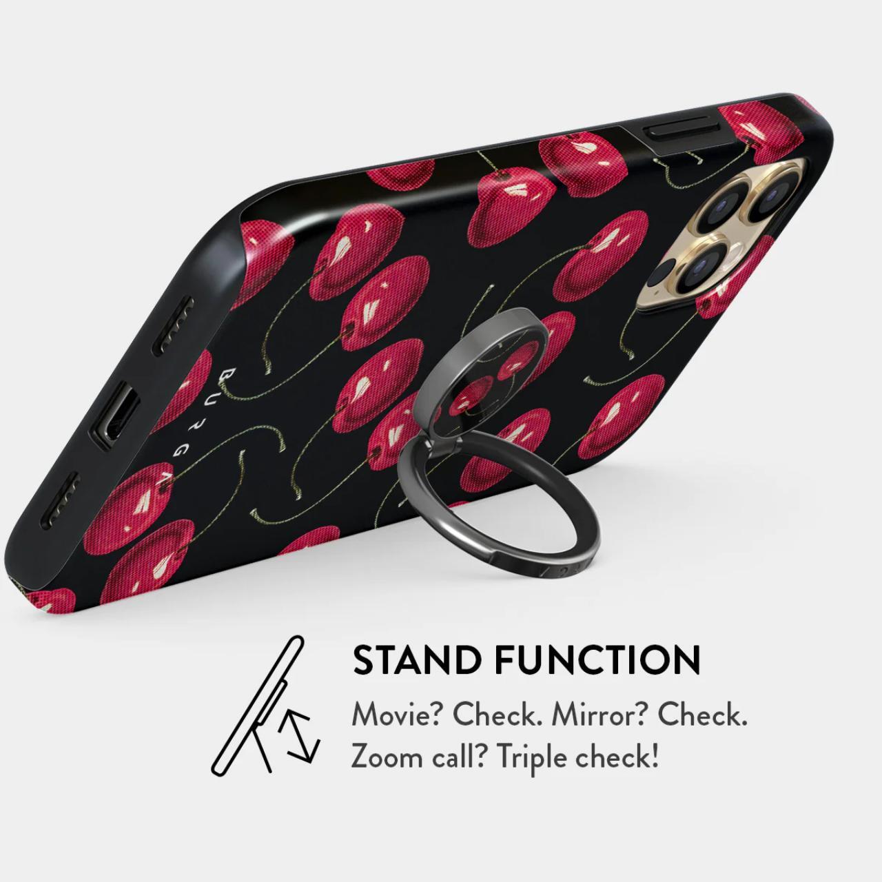 Burga Inel pentru telefon Gunmetal Cherrybomb [2]