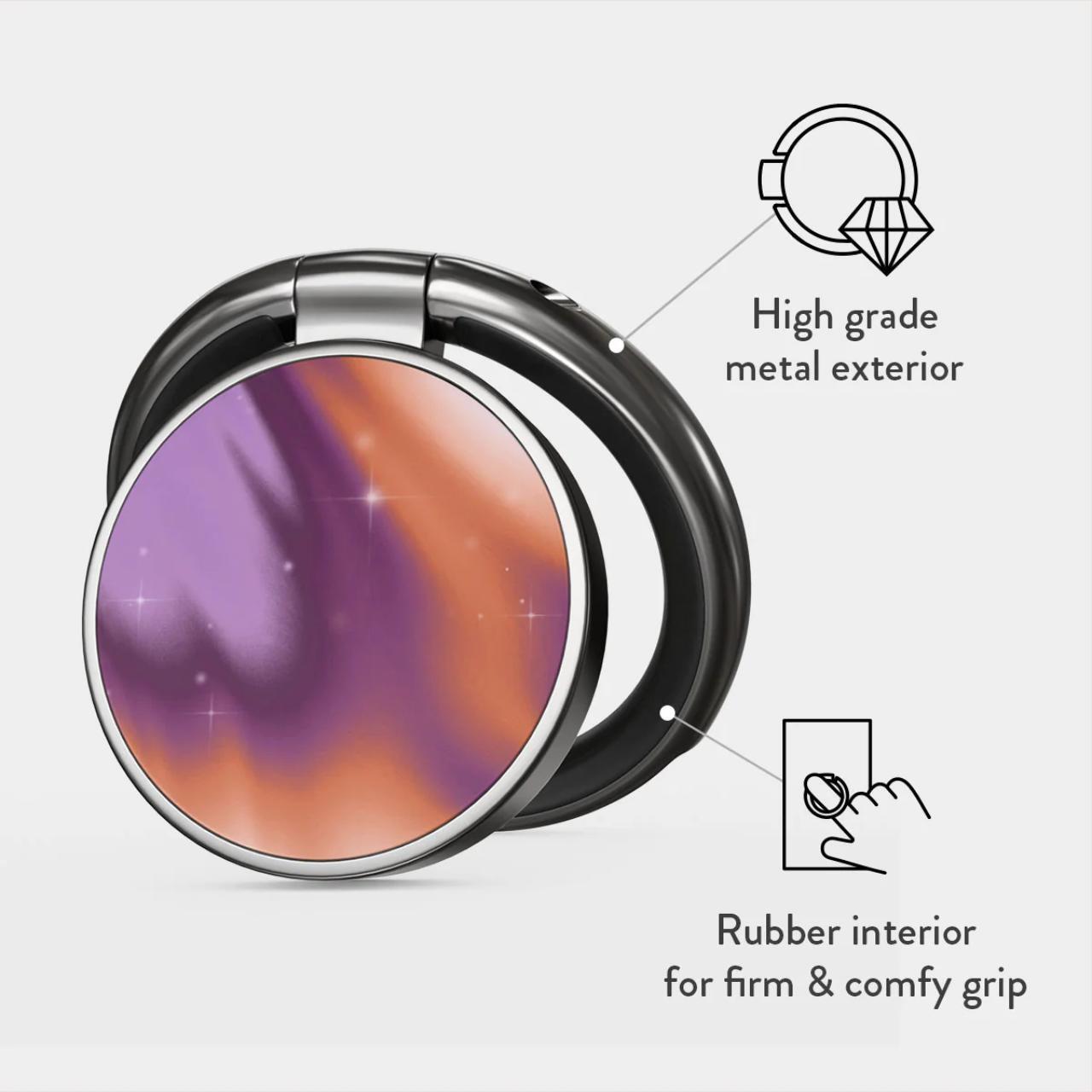 Laptop, Tablete & Telefoane - Burga Inel pentru telefon Gunmetal Nebula
