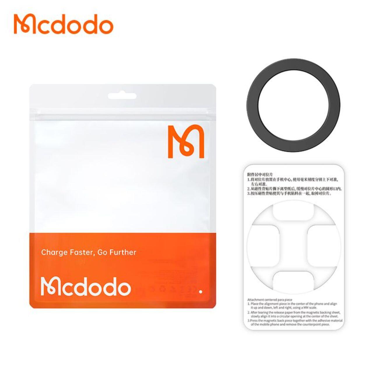 Mcdodo Inel magnetic pentru telefon, MagSafe Negru [2]
