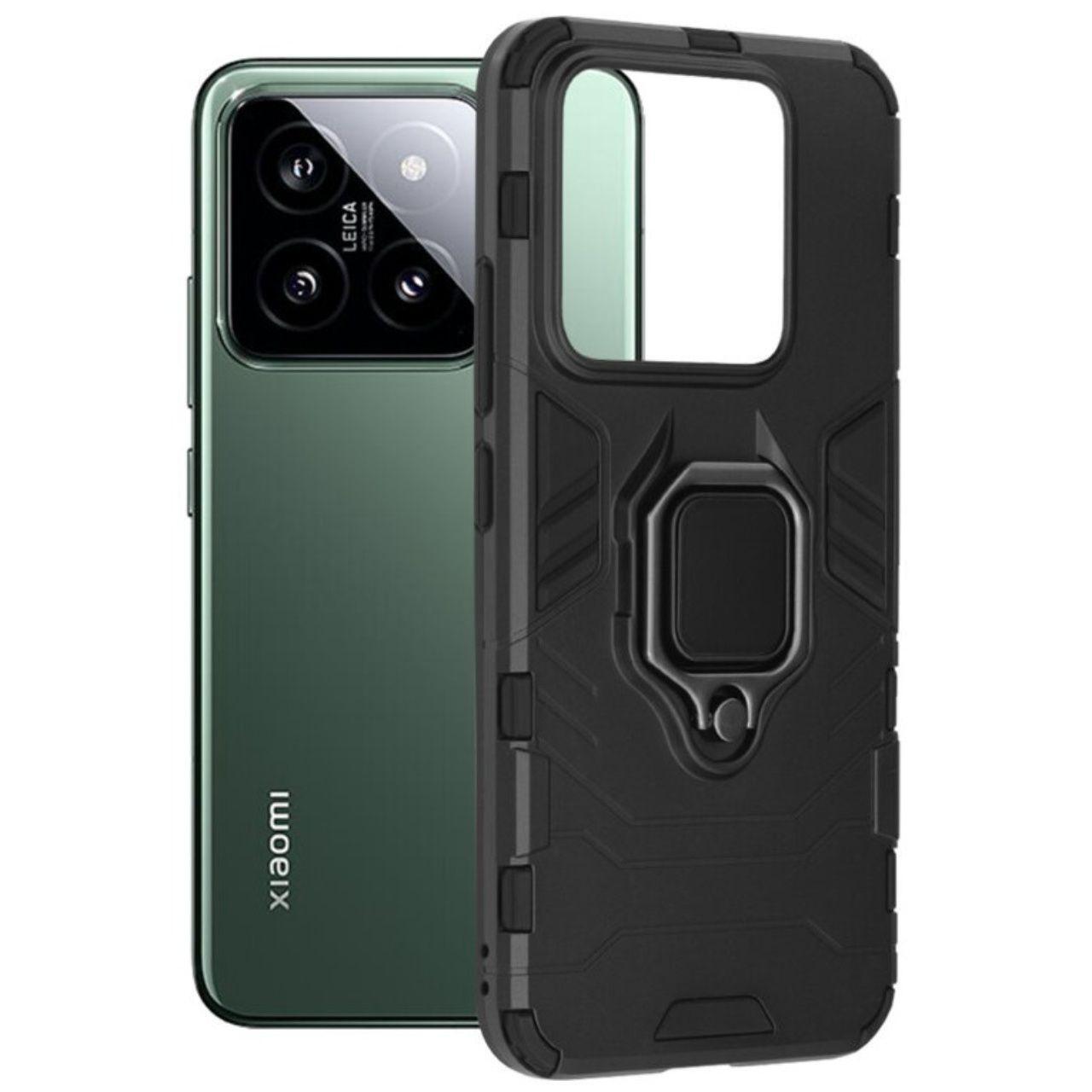 Laptop, Tablete & Telefoane - Lemontti Husa Silicon Shield Xiaomi 14 Ultra Negru