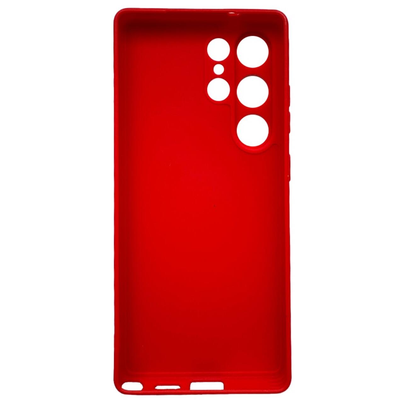 Laptop, Tablete & Telefoane - Lemontti Husa Silicon Silky Samsung Galaxy S25 Ultra Rosu