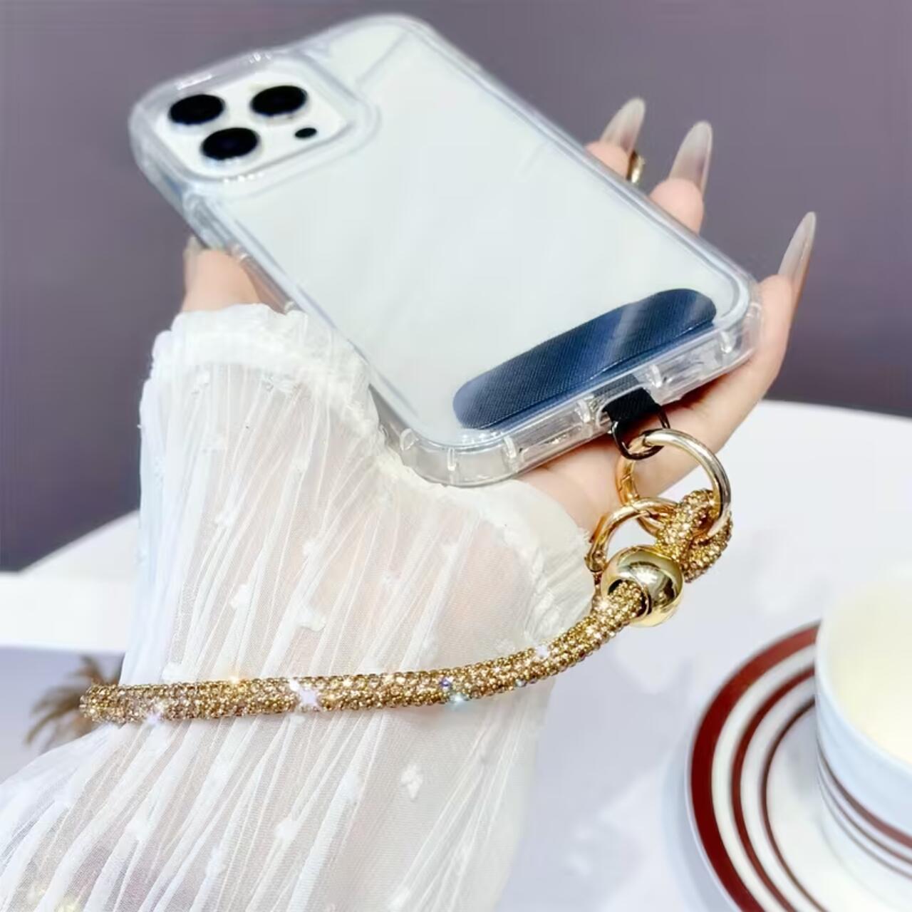Lemontti Snur de mana pentru telefon Crystal Glow, 30cm, Auriu [1]