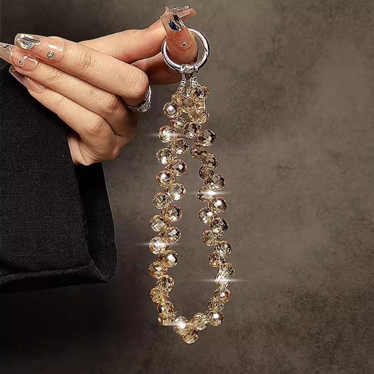 Lemontti Snur de mana pentru telefon Crystal Aurora, 30cm, Auriu [1]