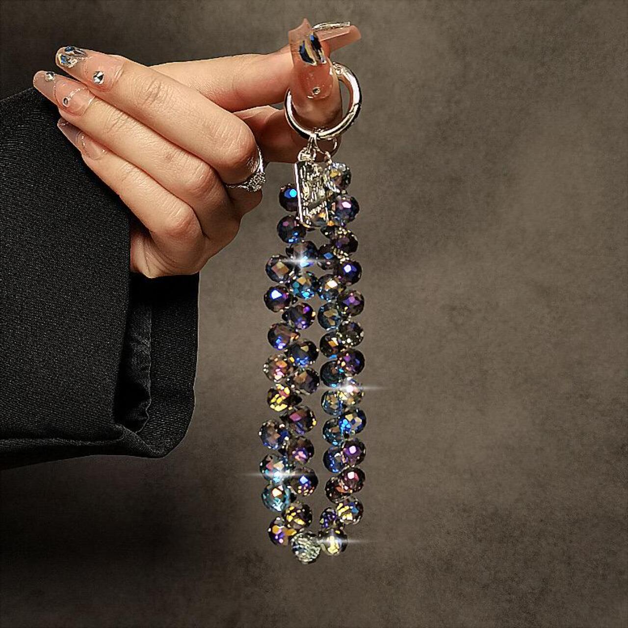 Lemontti Snur de mana pentru telefon Crystal Aurora, 30cm, Violet [1]