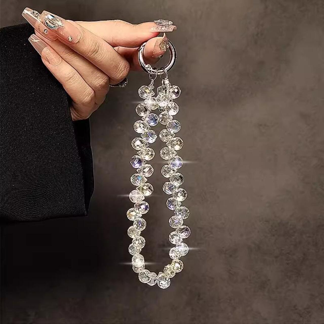 Lemontti Snur de mana pentru telefon Crystal Aurora, 30cm, Mov [1]