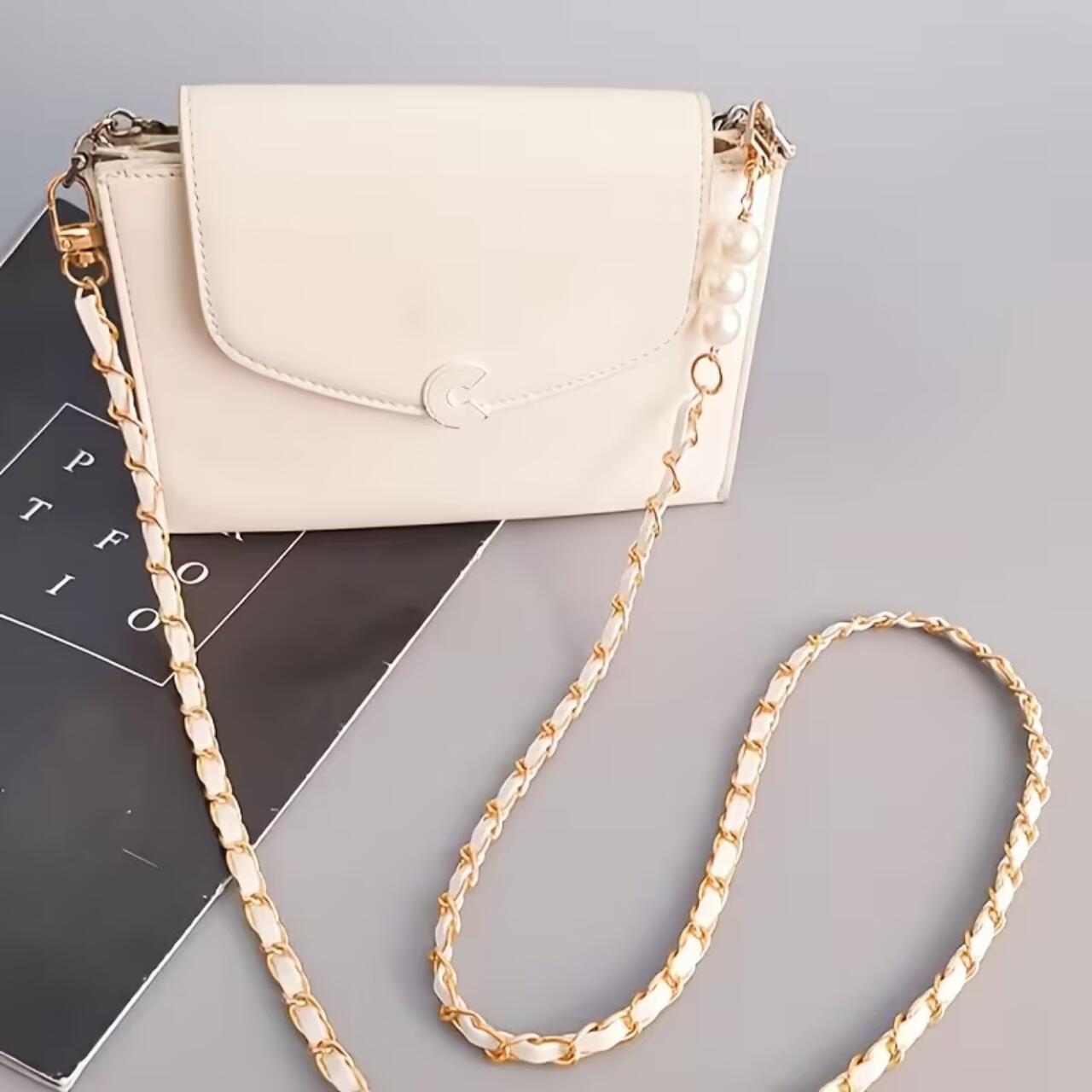 Lemontti Snur telefon cu perle, 120cm, Alb [5]