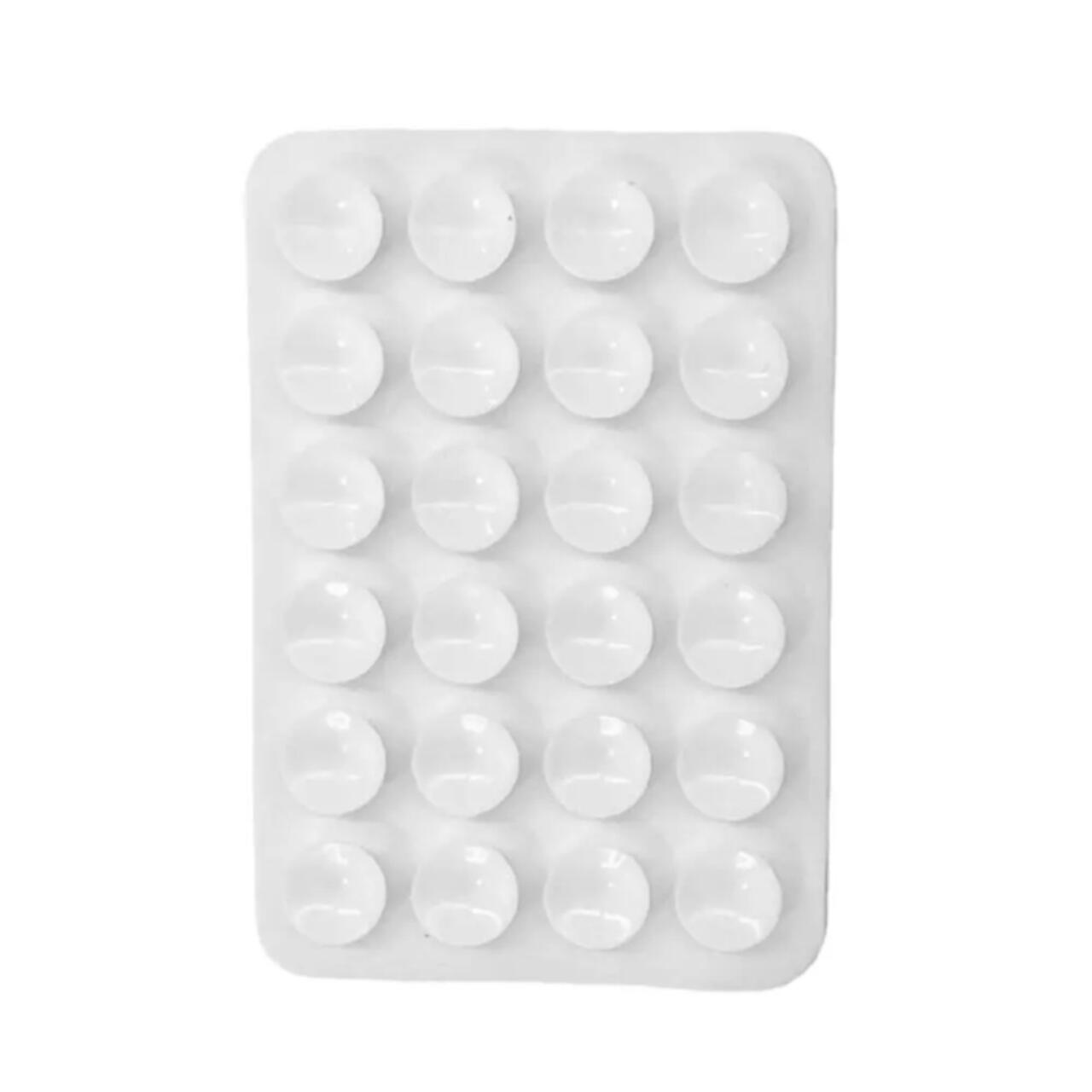 Lemontti Suport Silicon cu ventuze pentru telefon Alb [1]
