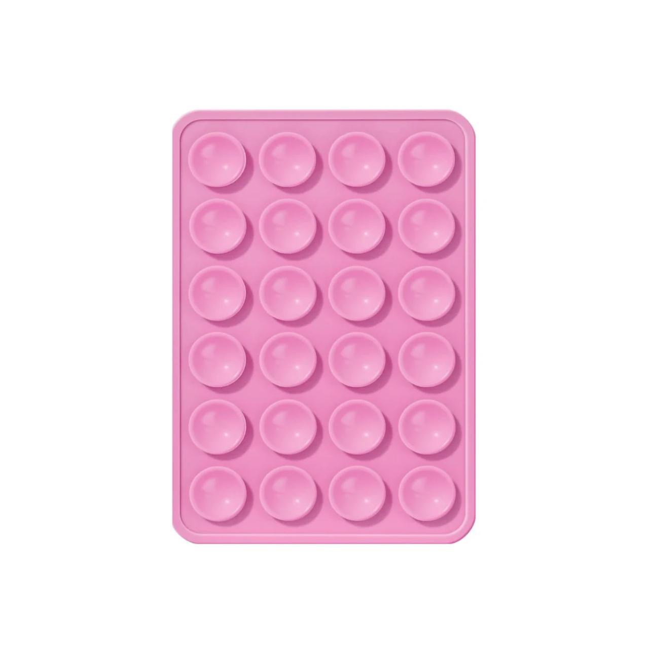 Laptop, Tablete & Telefoane - Lemontti Suport Silicon Duo cu ventuze pentru telefon Fuchsia