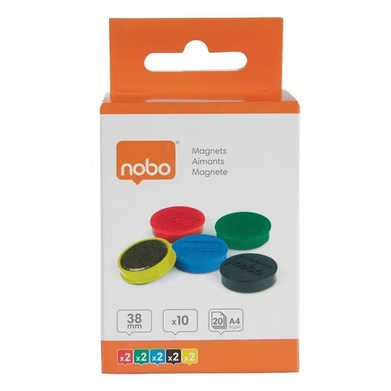 Produse pentru prezentare și afișare - Magneti whiteboard 38mm 10/set nobo