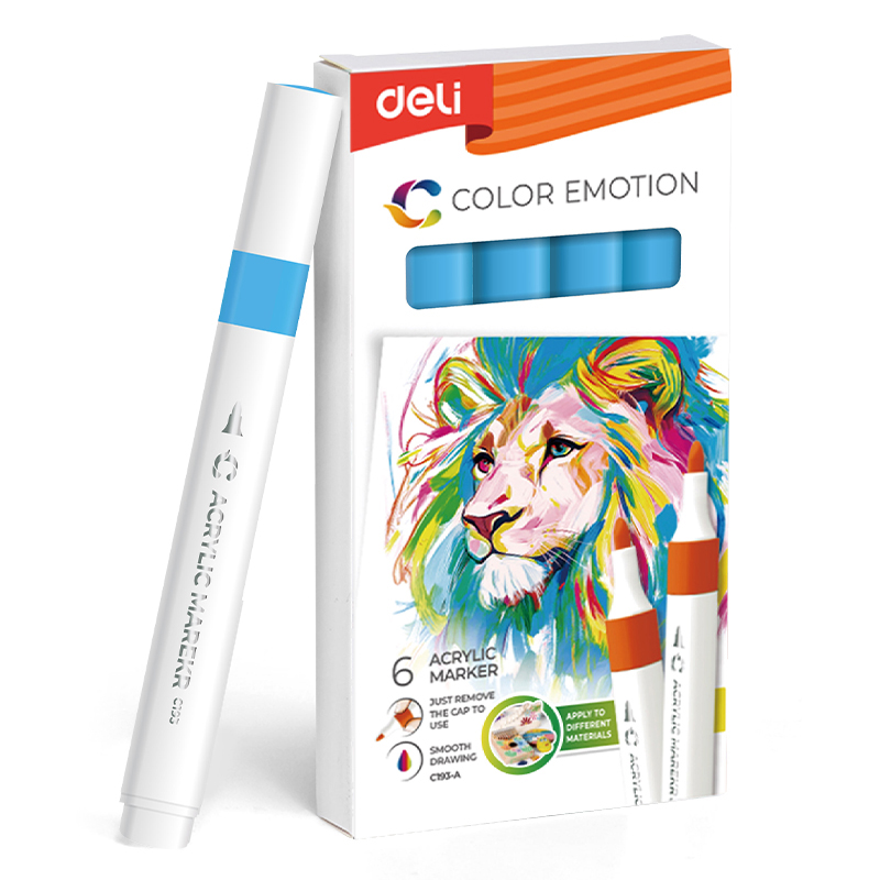 Art & Craft si Artizanat - Marker acrilic albastru pastel color emotion deli