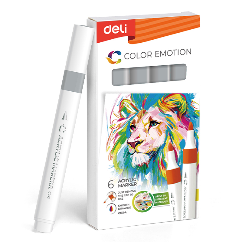 Art & Craft si Artizanat - Marker acrilic gri color emotion deli