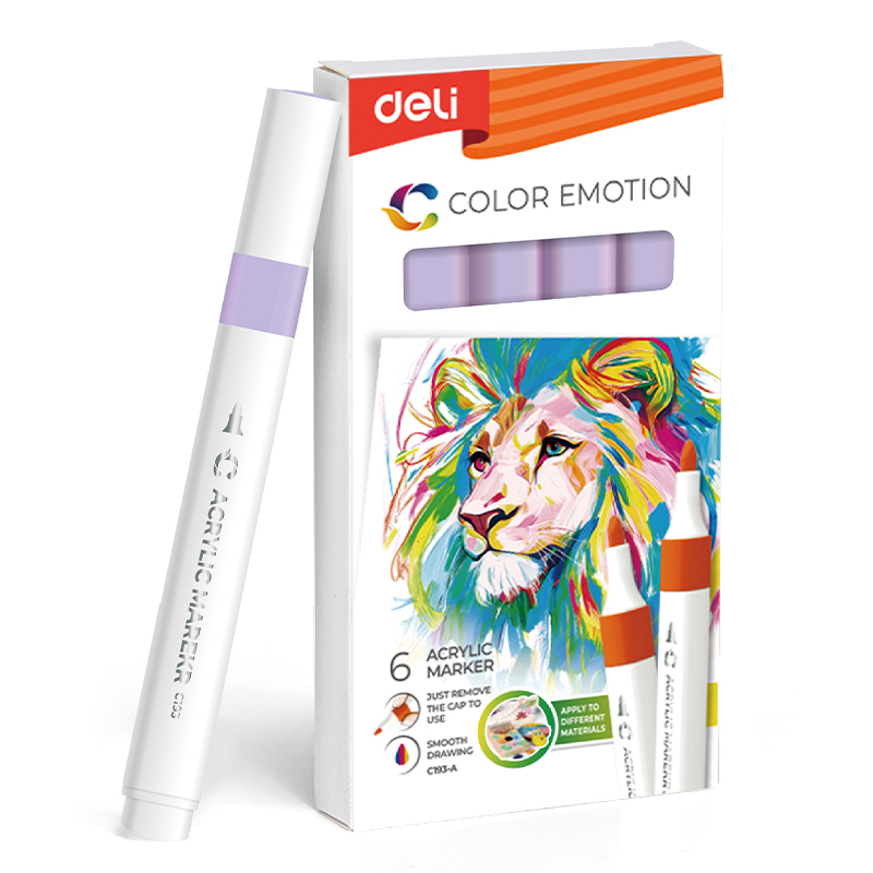 Art & Craft si Artizanat - Marker acrilic levantica color emotion deli
