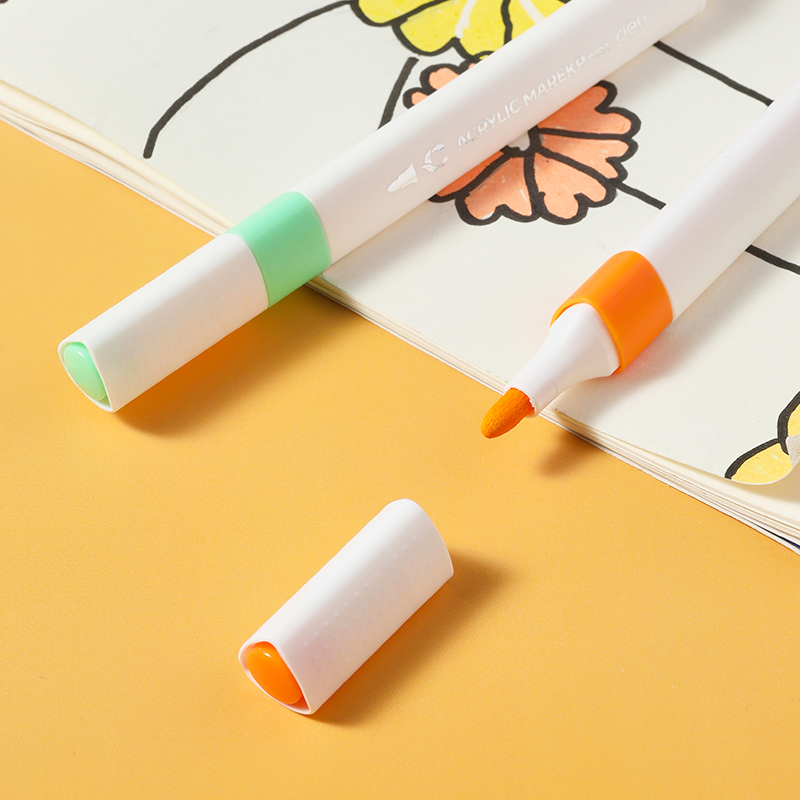 Marker acrilic maro deschis color emotion deli [3]