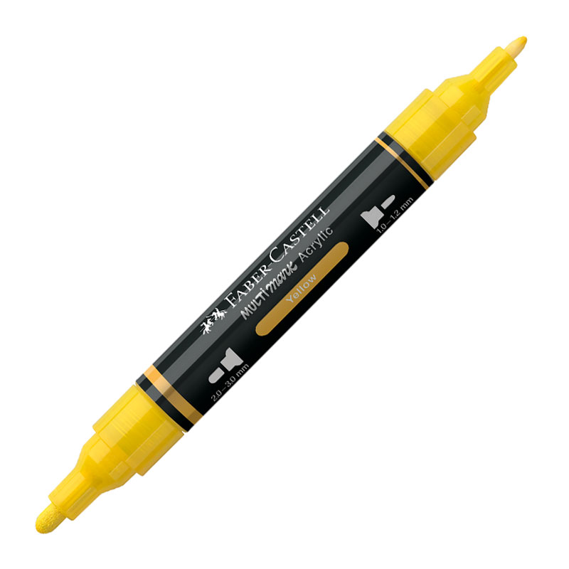 Art & Craft si Artizanat - Marker acrilic multimark cul. 108 galben faber-castell