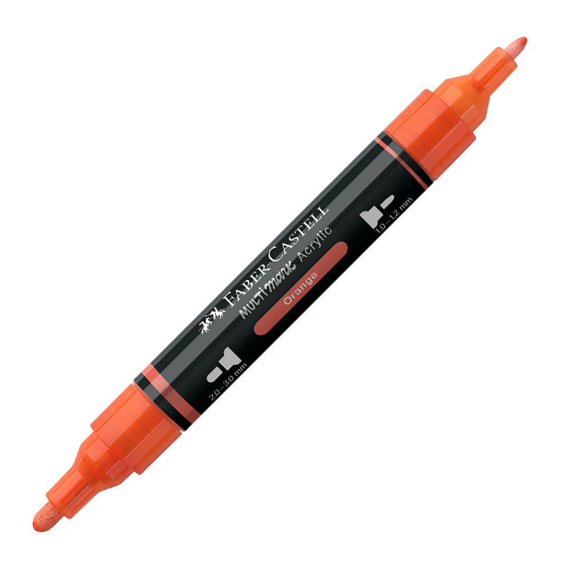 Art & Craft si Artizanat - Marker acrilic multimark cul. 115 portocaliu faber-castell