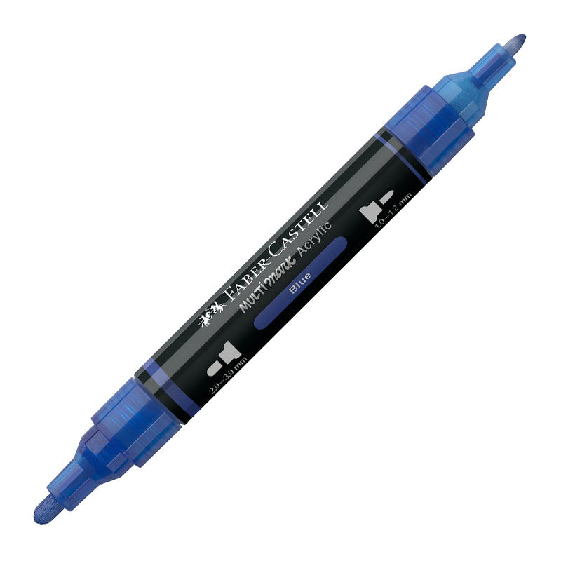 Art & Craft si Artizanat - Marker acrilic multimark cul. 120 albastru faber-castell