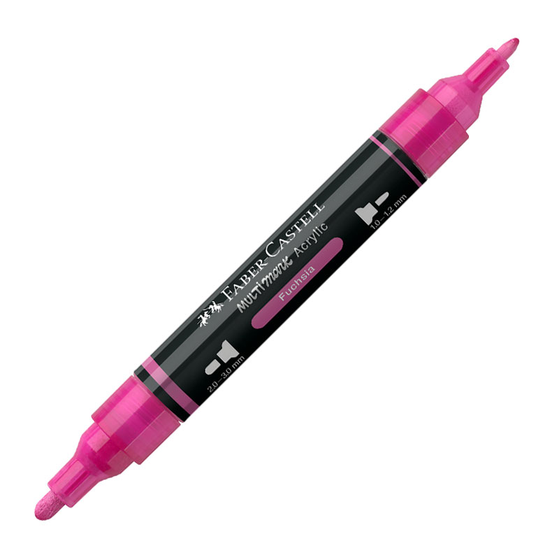 Art & Craft si Artizanat - Marker acrilic multimark cul. 125 fuschia faber-castell