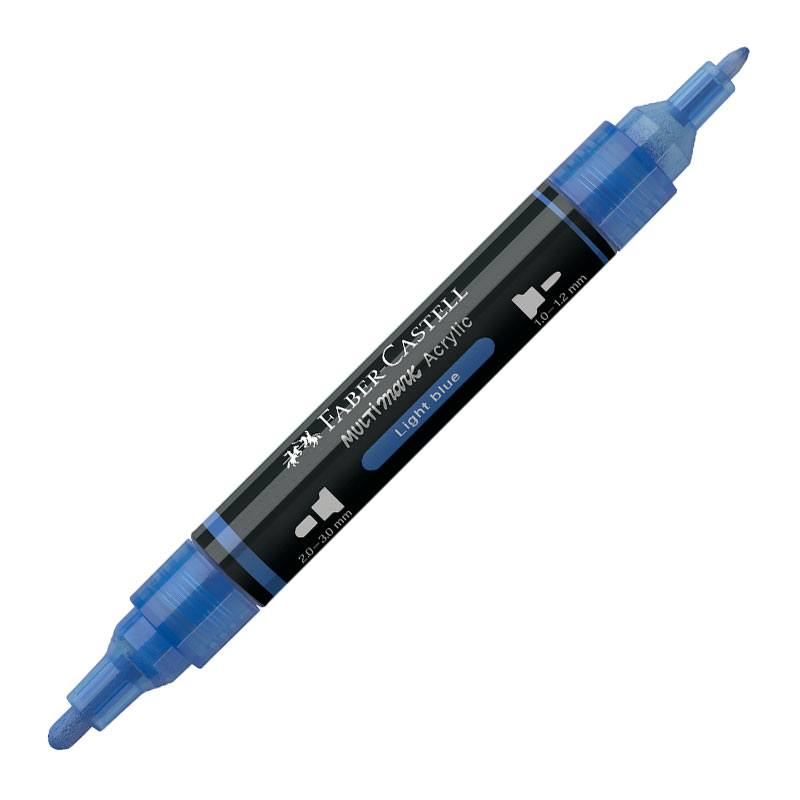 Art & Craft si Artizanat - Marker acrilic multimark cul. 140 albastru deschis faber-castell