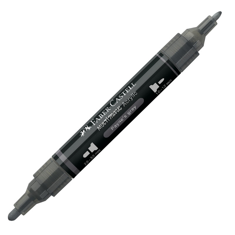 Art & Craft si Artizanat - Marker acrilic multimark cul. 181 gri payne faber-castell