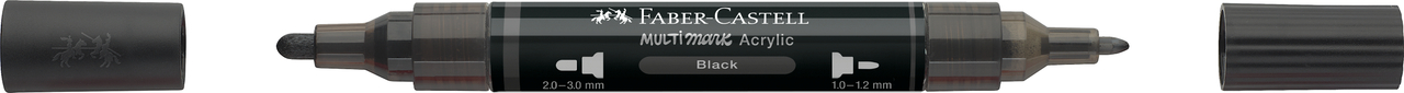 Marker acrilic multimark cul. 199 negru faber-castell [2]