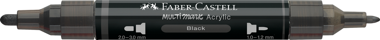 Marker acrilic multimark cul. 199 negru faber-castell [1]