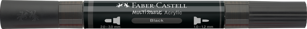 Marker acrilic multimark cul. 199 negru faber-castell [3]