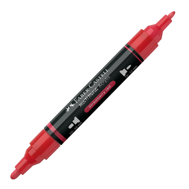 Art & Craft si Artizanat - Marker acrilic multimark cul. 219 rosu capsuna faber-castell