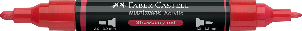Marker acrilic multimark cul. 219 rosu capsuna faber-castell [1]