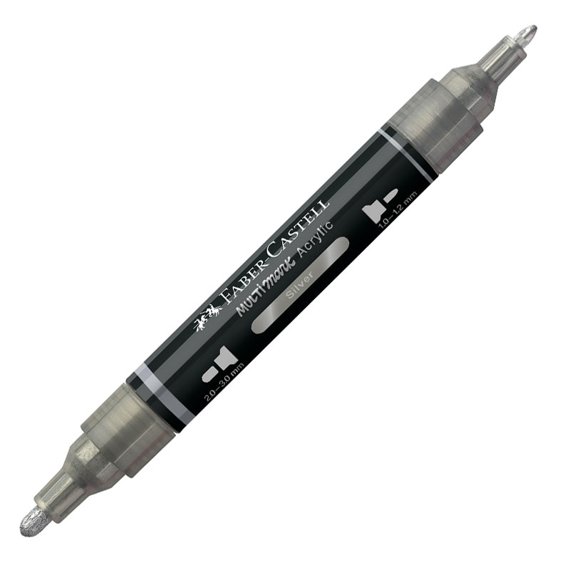 Art & Craft si Artizanat - Marker acrilic multimark cul. 251 argintiu faber-castell