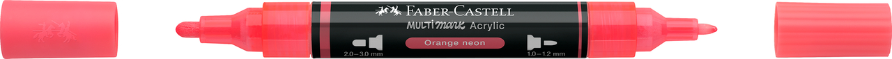Marker acrilic multimark cul. 255 portocaliu neon faber-castell [3]