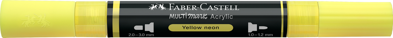 Marker acrilic multimark cul. 256 galben neon faber-castell [3]